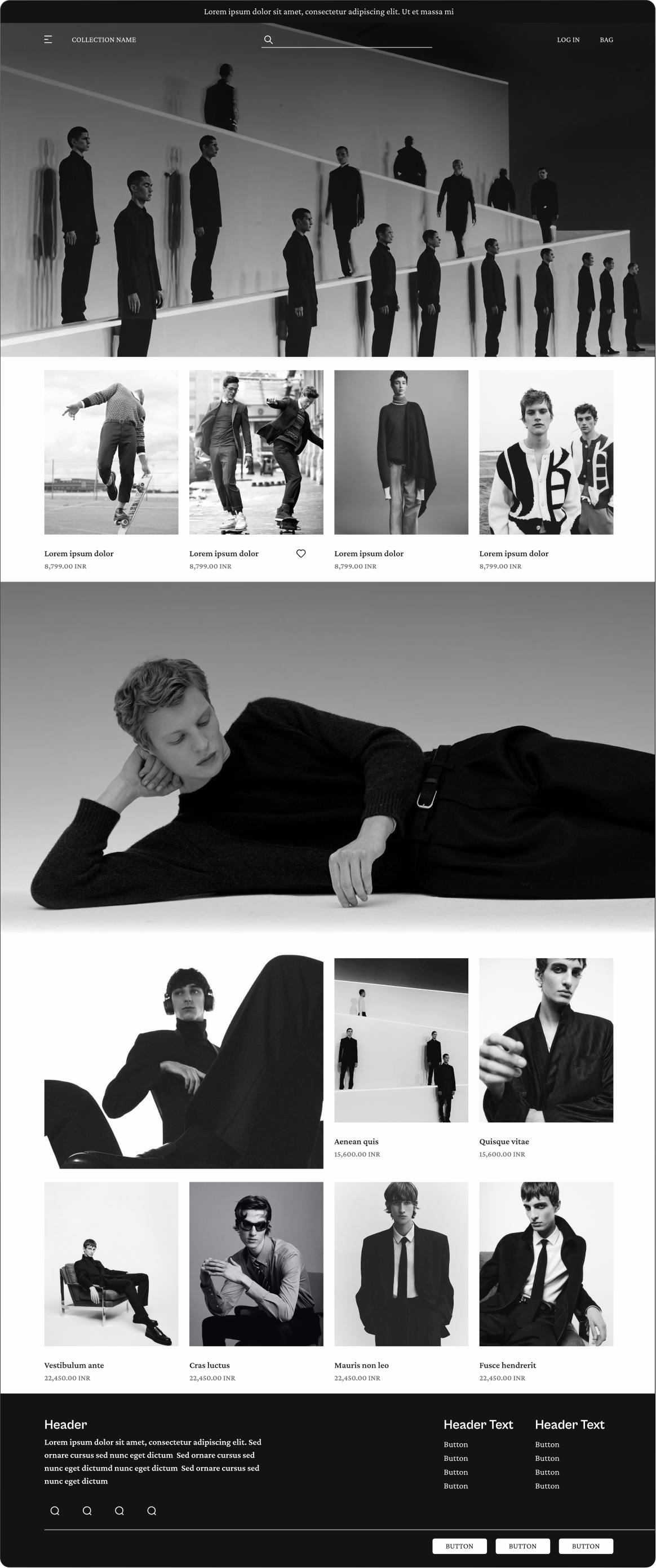 To&Fro e-commerce storefront homepage